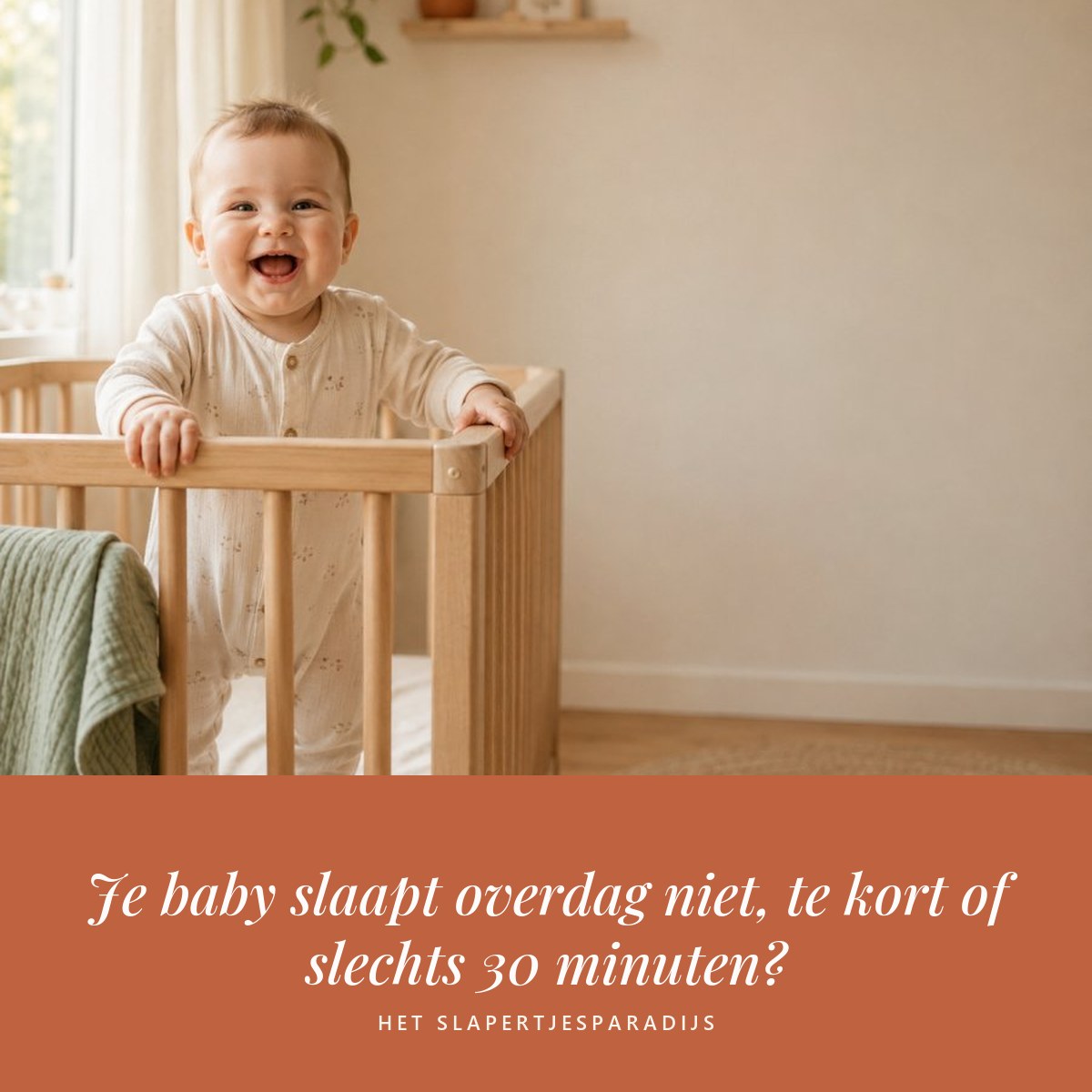 Je baby slaapt overdag niet, te kort of slechts 30 minuten?